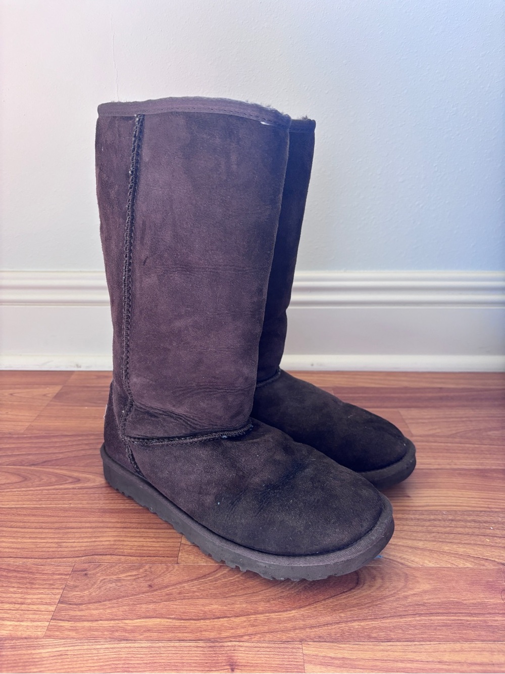 UGG Tall Suede Winter Boots - Chocolate